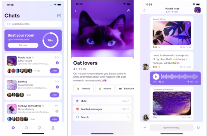 Messenger App UI Design